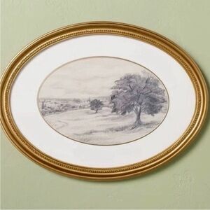 Hearth & Hand Horizontal Oval Landscape Sketch 12” x 16”
